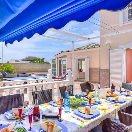 Villa Teide Sol Con Piscina Climatizada, Playa Fañabe, *
